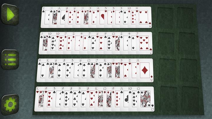 Menghapuskan (8 tumpukan) (Eliminator (8 Piles) solitaire)