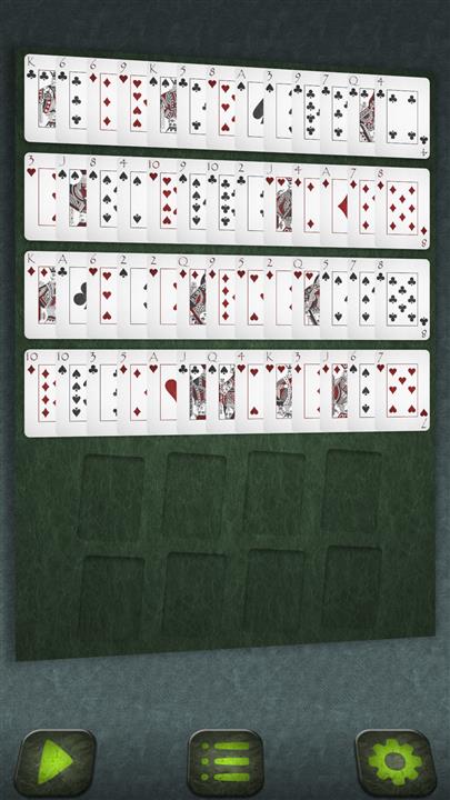 Menghapuskan (8 tumpukan) (Eliminator (8 Piles) solitaire)