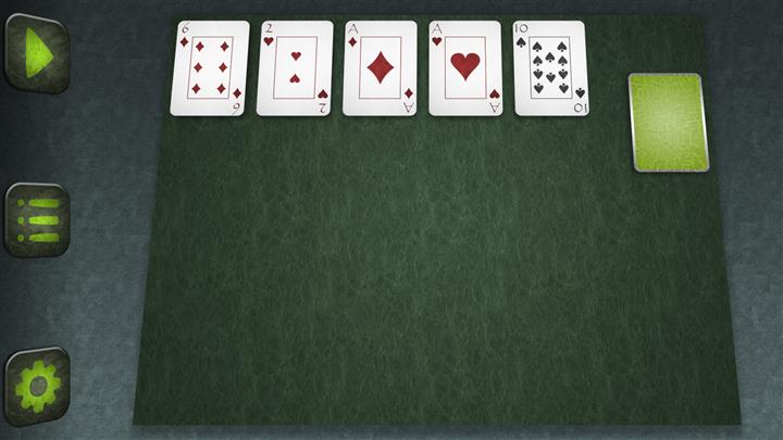 Πέντε Σωρούς (Five Piles solitaire)